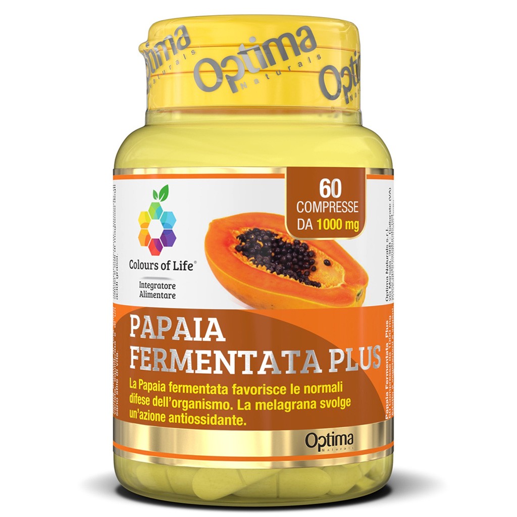 Colours Of Life Fermenta Papaia Plus 60 Compresse 1000 Mg - Immagine 2