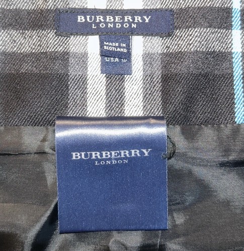 Burberry Mini Skirt. Size 10. Wool Blend. Pleated. Scotland - Picture 4 of 12