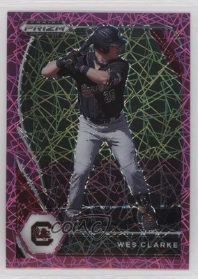 2021 Panini Prizm Draft Picks Pink Velocity Prizm Wes Clarke #PDP40 k2y