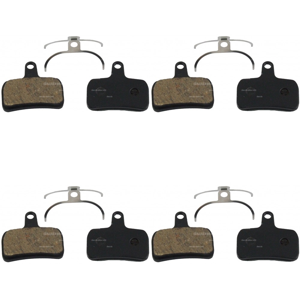 4 Pairs Discos Hope Mono Mini Disc Brake Pads + 4 Springs Made With Kevlar XC DH