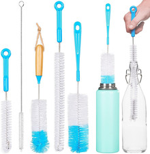 Bottle Brush Cleaner Pack - Set of 5 Bottle Brushes for Cleaning Baby Bottles, W