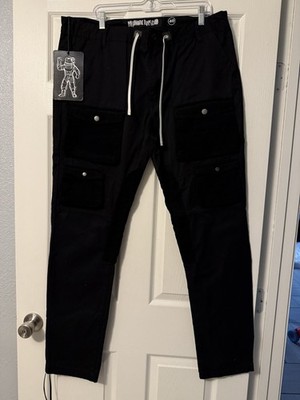 BILLIONAIRE BOYS CLUB Cargo Drop Pants Black Size 40 NWT