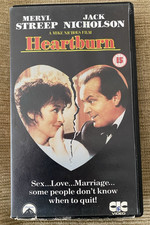 Heartburn - Jack Nicholson, Meryl Streep - ex-rental VHS rare 80s