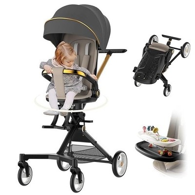Lightweight Stroller with Snack Tray and Music Tray Portable Stroller and 360°R