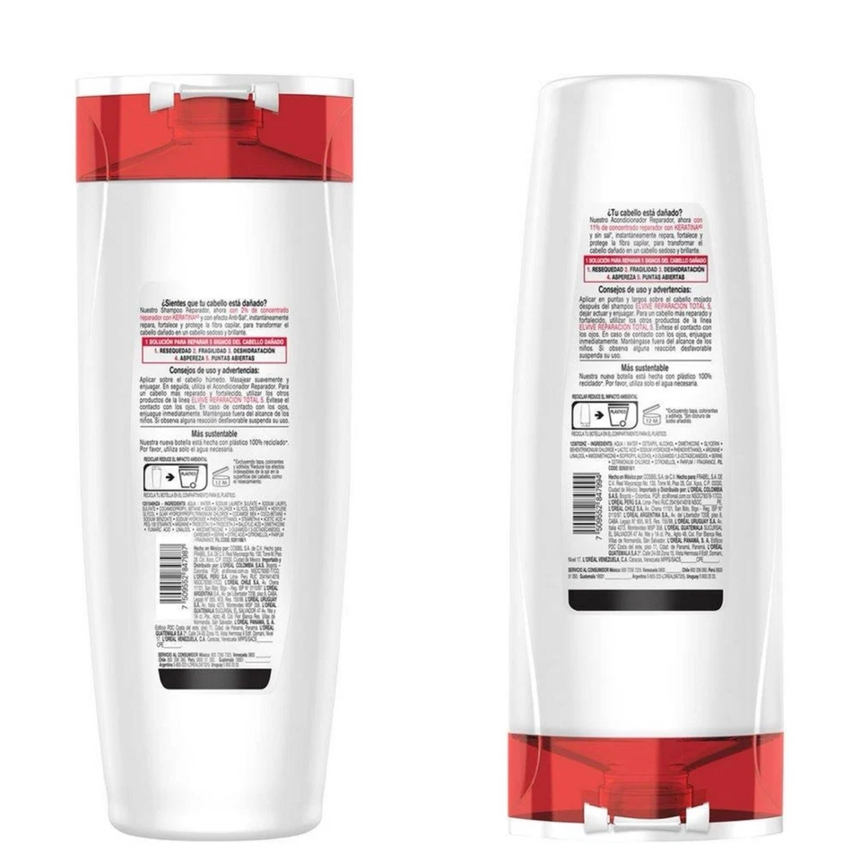 2 Pack Elvive Total Repair 5 - Shampoo + Conditioner 680 ML - Image 2 of 3