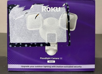 Smart Home Floodlight Camera Wi-Fi-Connected Hardwired Security Camera with Moti
