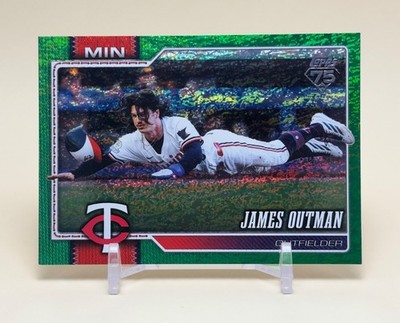 2026 Topps Series 2 James Outman #489 Green Holo Foil /99 Minnesota Twins