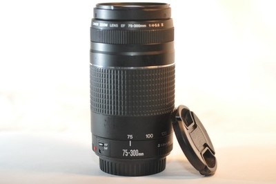 Canon EF 75-300mm f/4-5.6 III lens READ for EOS A2 630 Rebel T8 T7 T6 90D 80D 5D
