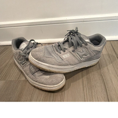 New Balance 550 BB550PHD Slate Grey Suede Men's Sneaker Athletic Shoe Gray