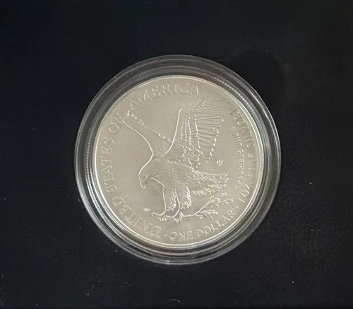 American Silver Eagle 2023-W Unc. Coin Box and COA