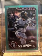 2024 Topps Chrome - Charlie Blackmon #157 Aqua Refractor /199