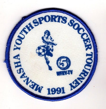 Menasha Wisconsin 1991 Soccer Tournament, WFRV-TV 5 Vintage Patch
