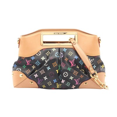 Louis Vuitton MM 2WAY Shoulder Bag Black PVC #RCB8489
