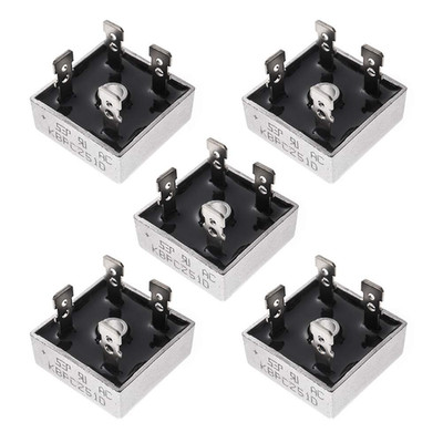 5Pcs KBPC2510 2510 Bridge Rectifier Diode 25A 1000V Single Phase, Full Wave Elec