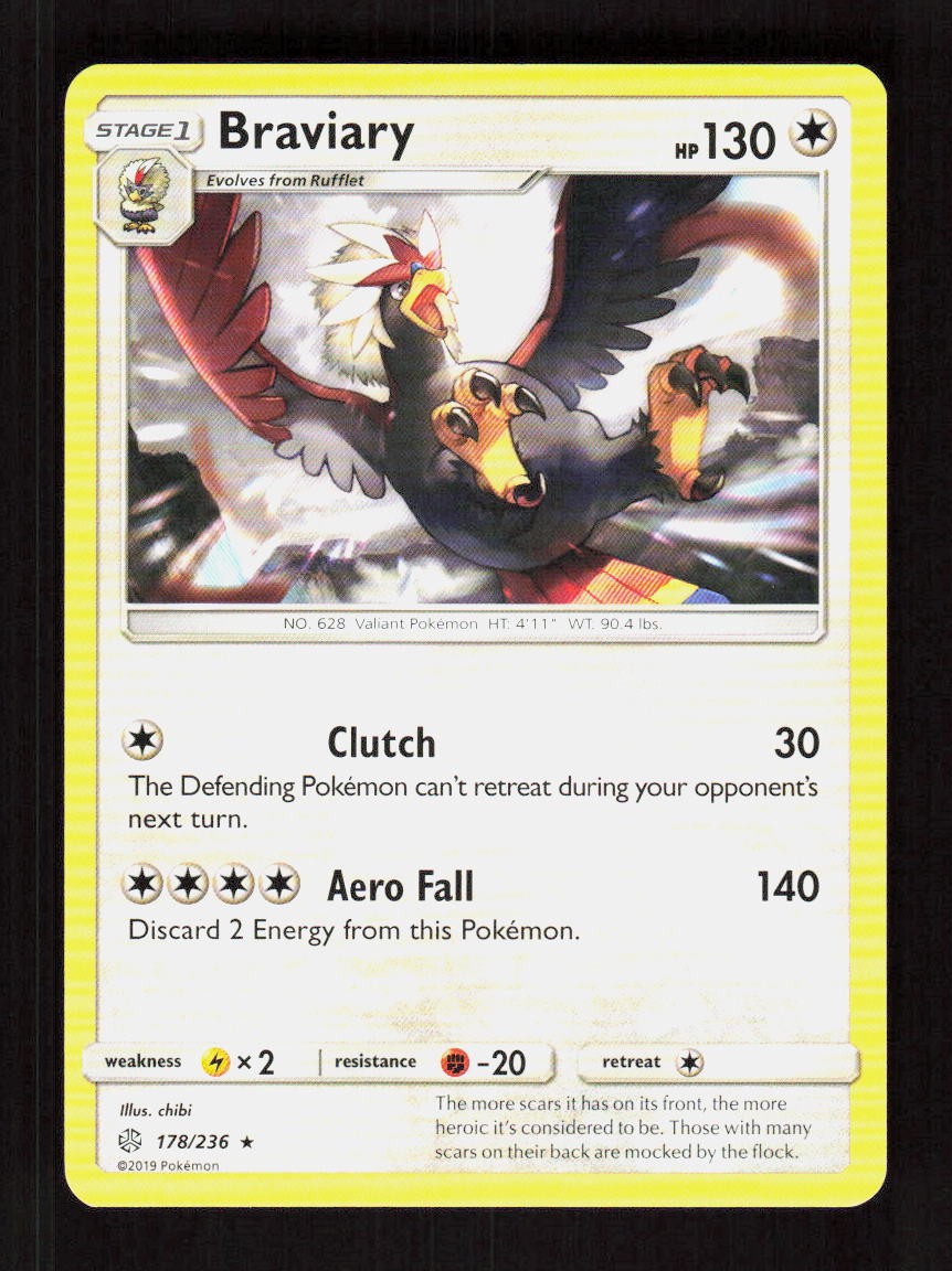 Braviary 178/236 SM - Cosmic Eclipse Rare NM