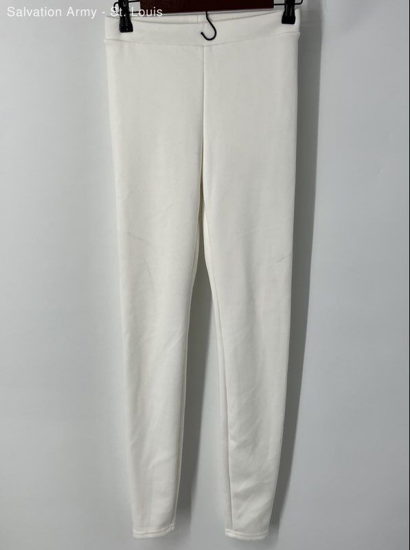 No Boundaries Womens White Flat Front Skinny Leg Casual Ankle Pants Size Small