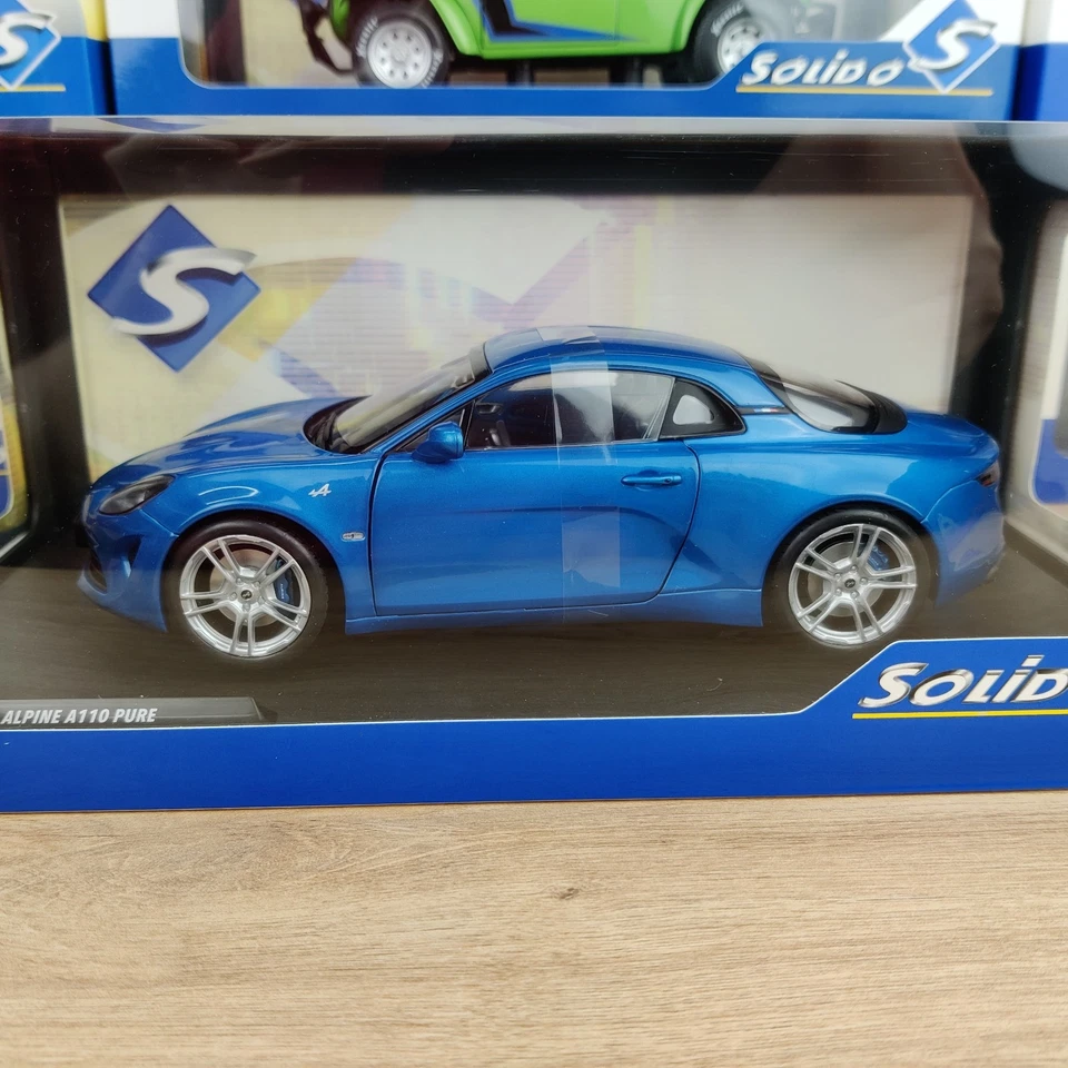VOITURE SOLIDO ALPINE A110 PURE BLEU ALPINE  2018 1:18 NEUF BOITE  S1801604 - Photo 4/4