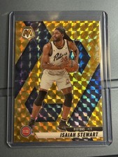 2024-25 Panini Mosaic - Isaiah Stewart #93 Reactive Yellow Mosaic Prizm