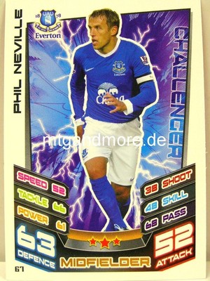 Match Attax 2012/13 Premier League - #067 Phil Neville - Everton