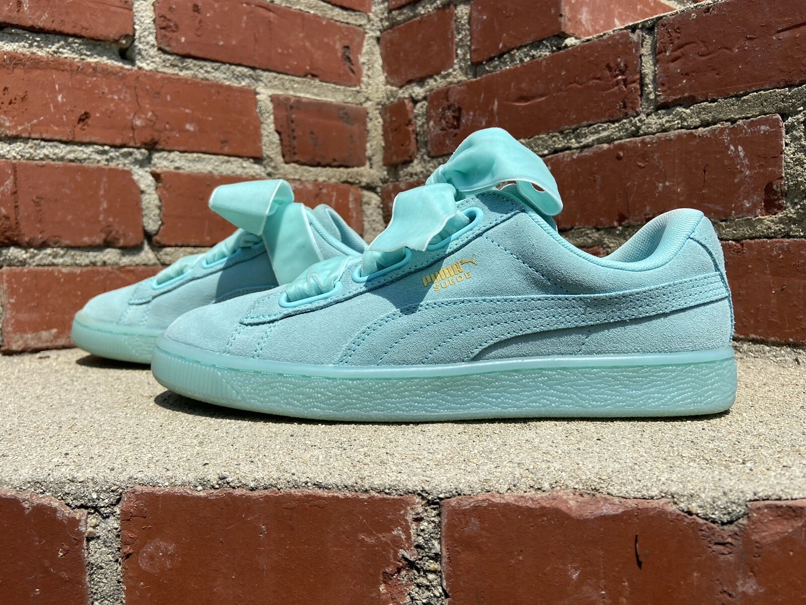 Sneaker Puma scamosciate heart reset Aruba blu moda stile 36322901 donna taglia 8 5