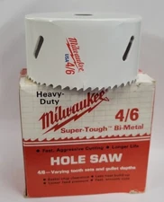 Milwaukee Super Tough Bi-Metal 4/6 Hole Saw Blade 3 5/8" 92mm 49-56-0195