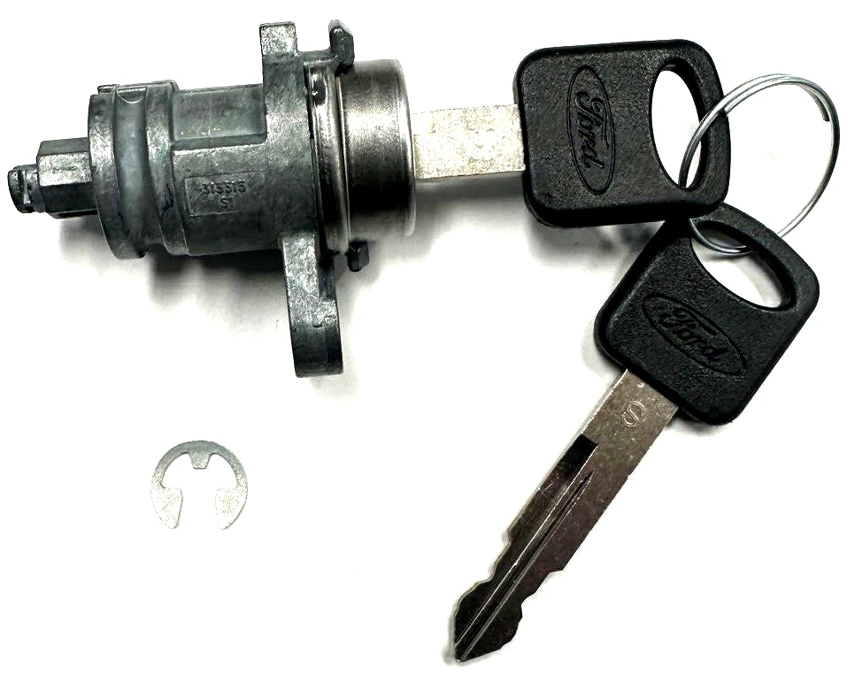 Cilindro de bloqueo de puerta delantera con 2 llaves 4R3Z-622191-AA para Ford Mustang 2005-2014 OEM Foto 2 de 4