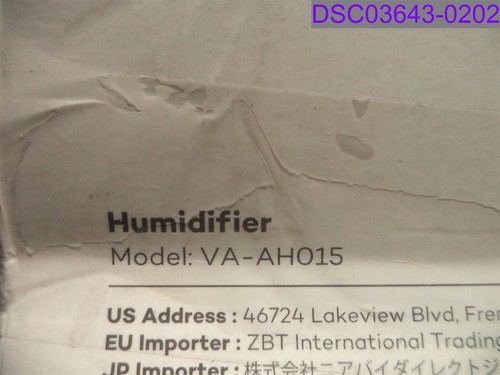 VAVA Cool Mist Black Humidifier for Large Room P/N VA-AH015 VA-AHO15 - Picture 5 of 5