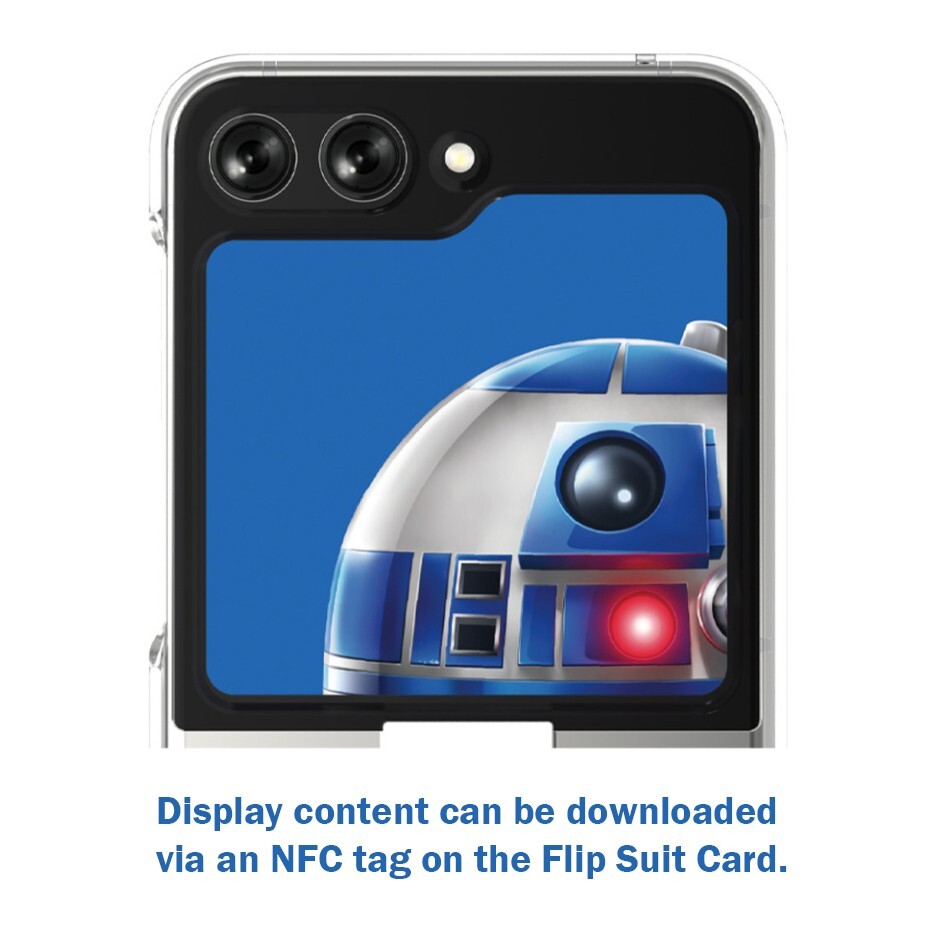 ◆SLBS◆ Star Wars R2D2 Ring Suitcase for Galaxy Z Flip5 880 STAR WARS R2-D2™ Flipsuit Card + Ring Suit Case Samsung