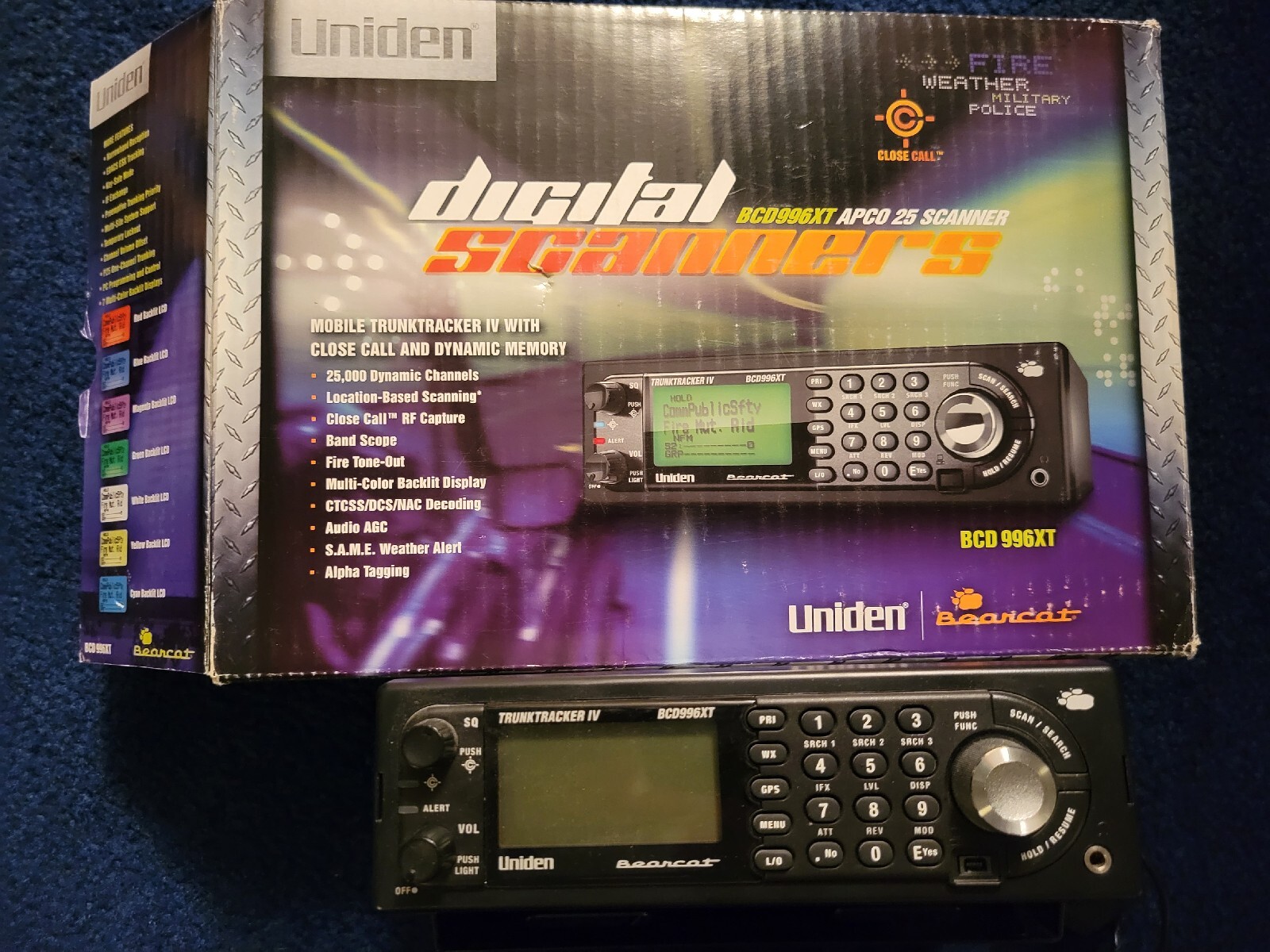 Uniden Bearcat BCD996XT Digital Mobile Scanner 50633650578 eBay