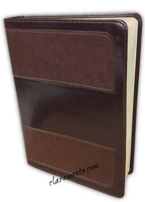 Biblia Pastoral de Estudio de la Vida Plena RV1960 duotono marrón oscuro