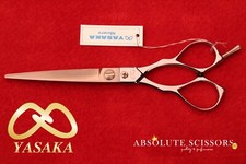 NEW Yasaka HAIR scissors - shears L65 STRAIGHT HANDLE SIZE 6.5 INCHES COBALT