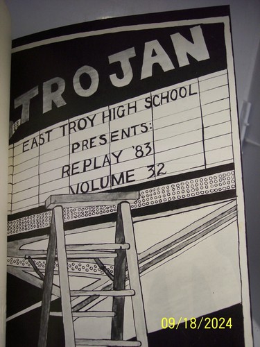 1983 REPLAY TROJAN EAST TROY HIGH SCHOOL YEARBOOK TROY WISCONSIN - Picture 3 of 4
