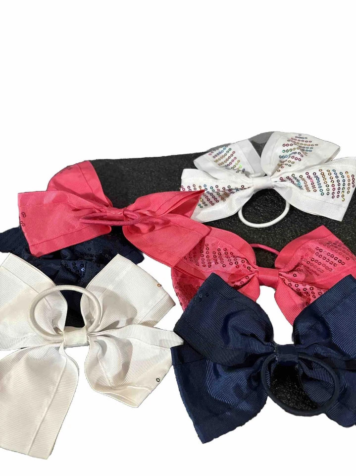 女孩蝴蝶结白色背部,蓝色,粉色 — 第 2/3 张图片