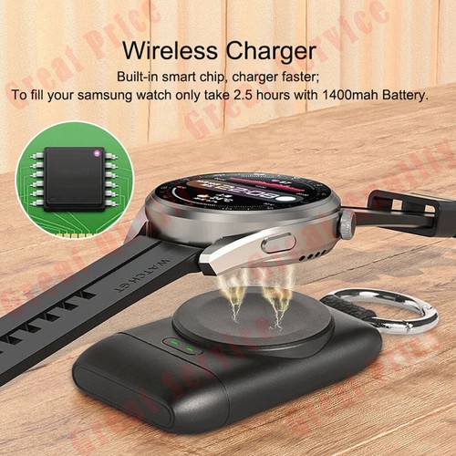 Tragbares Ladegerät für Galaxy Watch Ultra/7/6/6 Classic/5 Pro/5/4, Active 2/1 - Zdjęcie 3 z 15