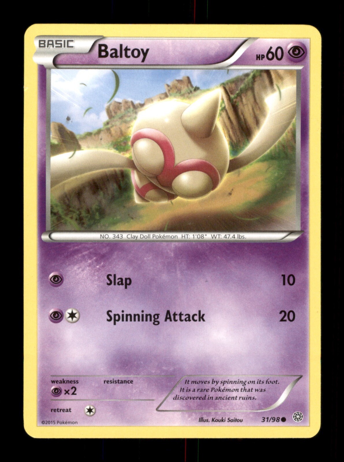 Baltoy 31/98 Non-Holo Nintendo  Pokemon Trading Card TCG 