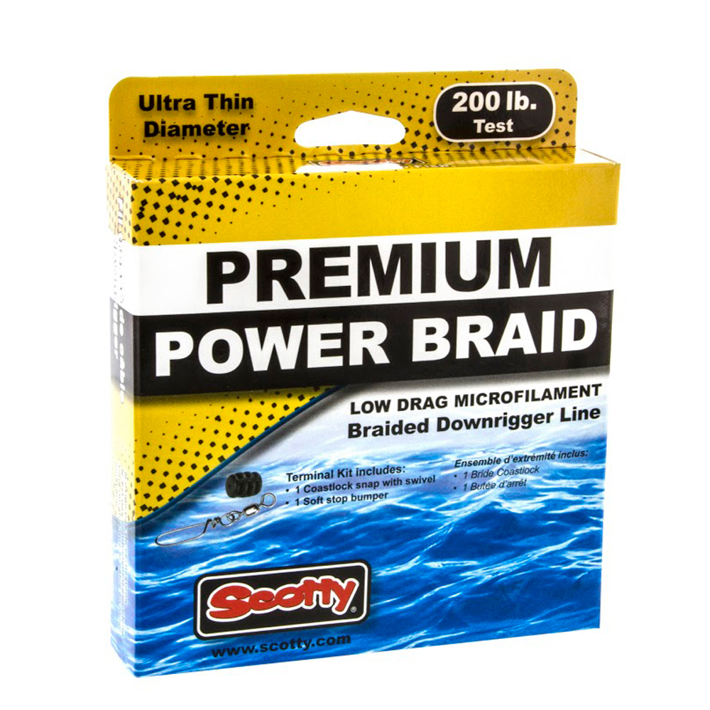 Scotty Premium Power Braid Downrigger Line 300ft of 200lb Test