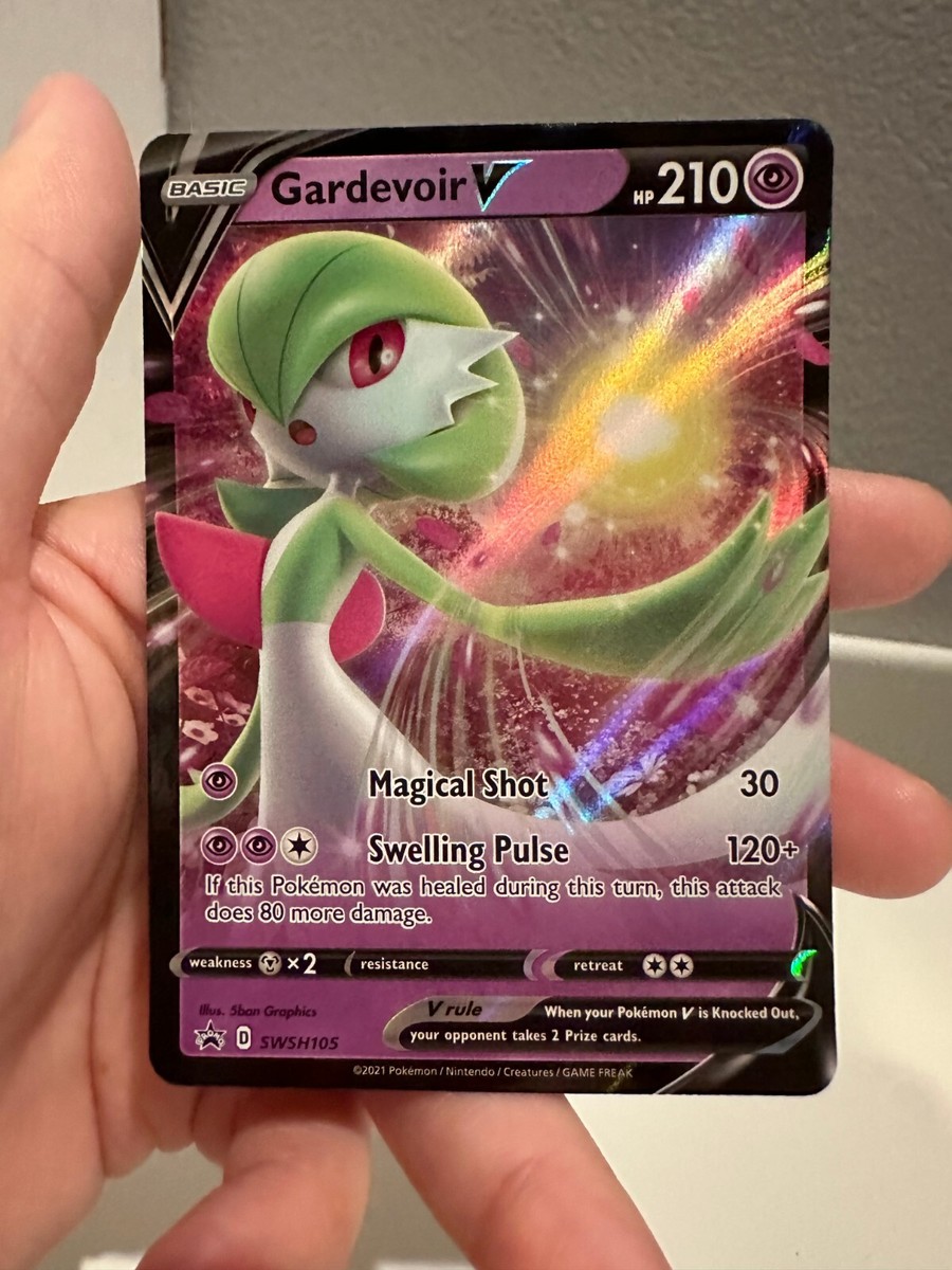 2021 Pokemon Card Gardevoir V Black Star Promo SWSH105 NM Sword