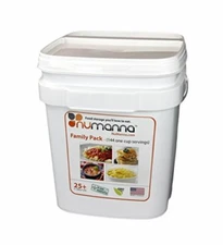 NuManna 144 Meals, Emergency Survival Food Storage Kit, 25 Plus Year Shelf Life