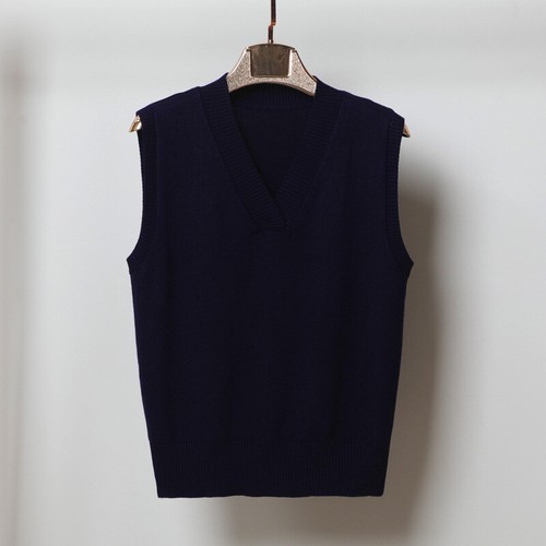 Womens Vest Top Plain Sleeveless Sweater V-neck Ladies Thin Knitted Pullovers UK - Picture 21 of 31