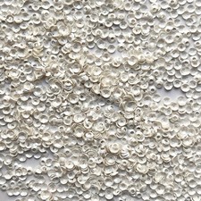 3mm Cup Sequins Cream Vanilla Opaque Satin Pearl Made in USA