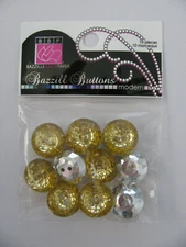 Bazzill Buttons 10 Pieces MODERN CANDLELIGHT