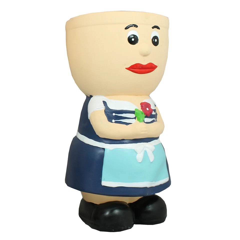 Blumentopf Figur Resi aus Keramik Kräutertopf Übertopf für Blumen Pflanztopf - Bild 2 von 3