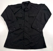 NWOT MEDIUM REG PROPPER MENS F5452 BDU 2 POCKET COAT L/S BATTLE RIP SHIRT BLACK