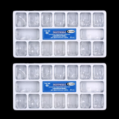 2 Box * 64 Pcs Dental Transparent Crown Anterior Matrices Matrix Adult TOR 1.910