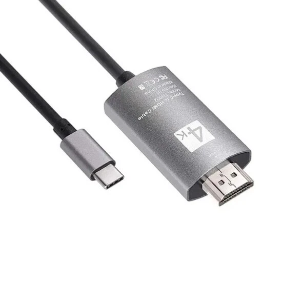USB-C HDMI Kabel 2M Adapter 4K 30 Hz Typ C auf HDMI für Samsung Macbook uvm. TV - Bild 2 von 4