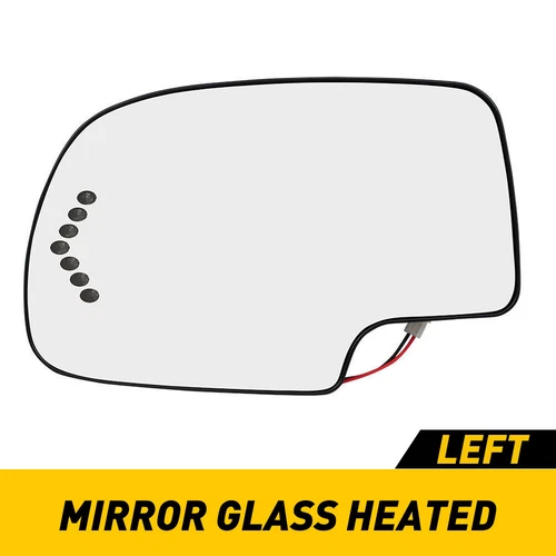 Exterior Mirror Signal Glass Heated Driver Side For 2003-05 Cadillac Escalade