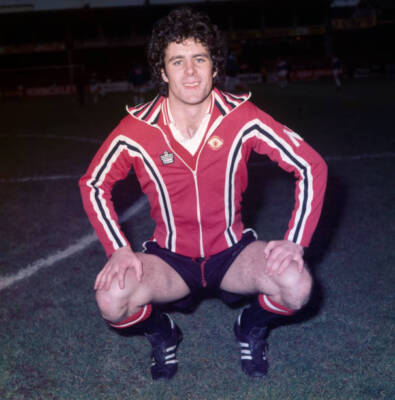 Steve Paterson of Manchester United circa 1976 Historic Old Photo