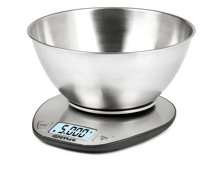 Bilancia Pesa Cucina G3Ferrari G20062 Linea Elettronica Digitale Ciotola Inox
