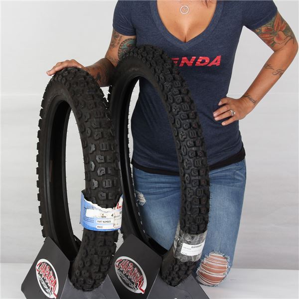 3.0021, 4.1018 KENDA K270 DUAL SPORT FRONT & REAR TIRE KIT 2 TIRES