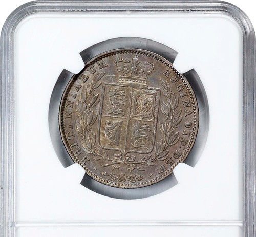 GREAT BRITAIN VICTORIA 1846 HALF-CROWN SILVER COIN, NGC CERTIFIED "XF DETAILS" - Picture 4 of 4